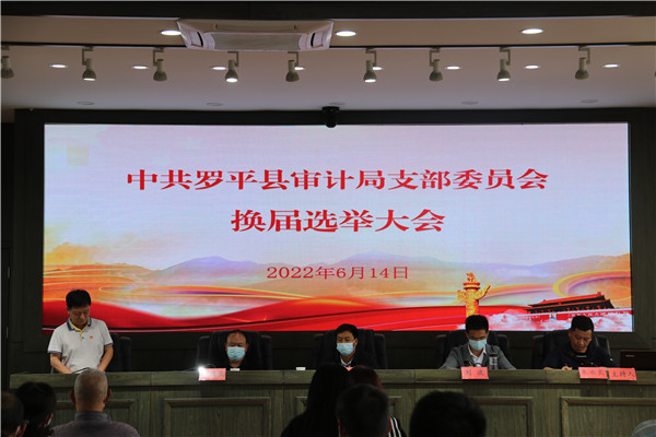 1655344312210845.jpg 图片1:2022年6月14日,罗平县审计局召开支部委员会换届选举大会.JPG